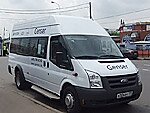Бесплатный автобус Genser в пункт аренды автомобилей АрендаАвто-ртщ на Новорязанском шоссе